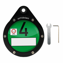 Autodomy Vignettenhalter Motorrad | Crit Air Halter Motorrad Enthält 2 Schlüssel | Umweltplakette Vignettenhalter | Umweltplakette Grün 4