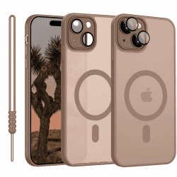 YUANDMI iPhone 15 Hülle mit MagSafe - Braun 📱🔒