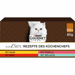 🐱🍽️ Gourmet A la Carte Katzenfutter Nass, Sorten-Mix, 60er Pack (60 x 85g) - Angebot!