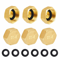 Messing Kappe G3/4"(Ø24mm) Innengewinde, 6 Stück ⭐️