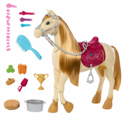 Barbie Spielzeugpferd mit Geräuschen, Musik und Zubehör 🐎✨
