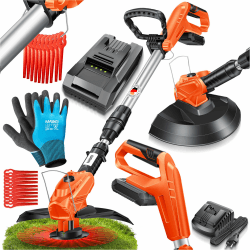 🌿 MASKO® Akku-Rasentrimmer mit 20 V Li-Ion Akku 🌿