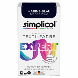 🎨 simplicol Textilfarbe expert Marine-Blau | Perfekt zum Batiken und für kreative DIY-Projekte 🌊