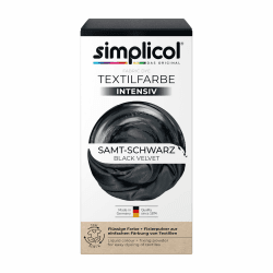 🎨 simplicol Textilfarbe intensiv Samt-Schwarz | 1er Pack