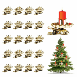 🕯️🎄 20 Stück Baumkerzenhalter Clip - Weihnachtsdeko Deal 🎁