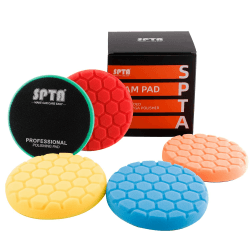 SPTA 150mm Polierpad Hex-Logic Wachs Schwämme Auto Polierschwamm Set 🚗