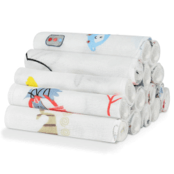 Aolso Baby Musselin Waschlappen Set