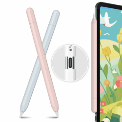 AHASTYLE Silikon Hülle für Apple Pencil USB-C 2er Pack - Hellblau & Rosa 😍