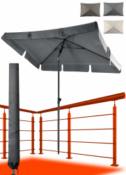 🌞🏙️ 4smile Sonnenschirm Balkon SunnyShade - UPF 50+ Sonnenschutz 🌞🏙️