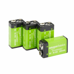 🔋🔌 Amazon Basics 9V-NiMH-Akkus: Wiederaufladbar & Langlebig! 🌟