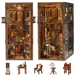📚🏰 DIY Miniatur Puppenhaus Booknook Kit - Abbey Library