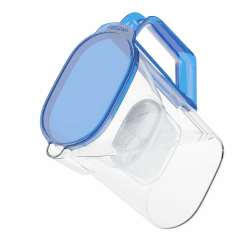 🌊🌀 Wessper Wasserfilter Kanne 2.7L für Kühlschranktür - Blau 🌀🌊