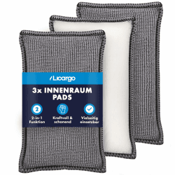 LICARGO® Innenraum Pads (3 Stück) - Porentiefe Reinigung von Kunststoff, Polster, Leder & Armaturen 🚗🧼