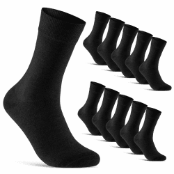 🧦 10er Pack Socken Herren Damen Business Socken Schwarz Baumwolle Herrensocken Damensocken 🧦