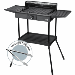 🔥 2in1 Elektrogrill Tischgrill elektrisch inkl. Standfuß & Grillzange 🔥
