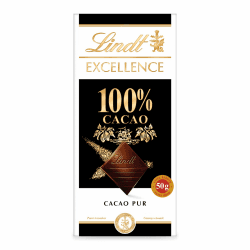 🍫 Lindt EXCELLENCE 100 % Kakao - Edelbitter-Schokolade | 50 g Tafel