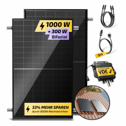 Solakon® 1000W Balkonkraftwerk mit Halterung 🌞