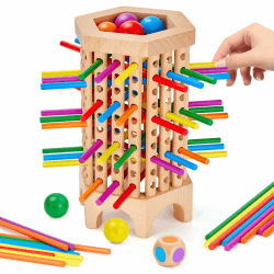 Montessori Spiel Holz Brettspiele ab 3-5 Jahre 🎲🌈🧩
