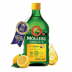 Möller's Omega 3 Lebertran Öl | Nordic Omega 3 Nahrungsergänzung 🐟🍋 | Superior Taste Award