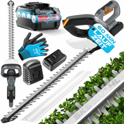 🌿 MASKO® Akku Heckenschere Profi Hecken & Strauchschere 57cm - 21V Akku 2,0 Ah