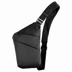 BROADREAM Umhängetaschen Herren - Anti-Diebstahl Sling Chest Crossbody Bag 🎒💼