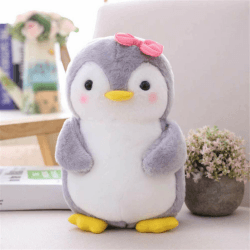 🐧 Nicole Knupfer Pinguin Stofftier Plüschtier, Pinguin Kuscheltier Tier Kissen Geschenk Für Kinder/Erwachsene (Pinguin mit Schleife,45 cm) - Angebot