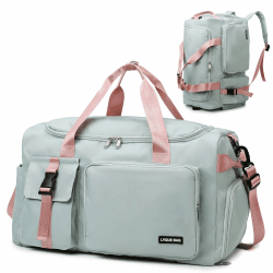 Sporttasche Damen Herren 42L Reisetasche mit Schuhfach Nassfach Wasserdicht