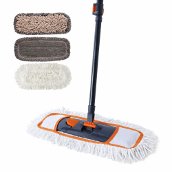 CLEANHOME Nass- & Trockenmopps für den Haushalt Bodenwischer Set 🌟 Wischer Boden Wischmopp für Hardwood Marble Tile