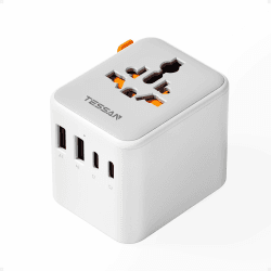 🌍 TESSAN Reiseadapter Weltweit mit USB C, Reisestecker Adapter Weltweit 🌐