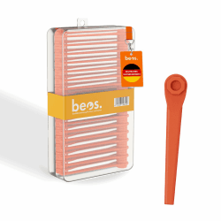 BEOS 100x Premium Ersatzmesser-Set für Gardena Rasentrimmer 🌿🌟 - Kompatibel mit AccuCut, Comfort Cut Li18/23R & mehr