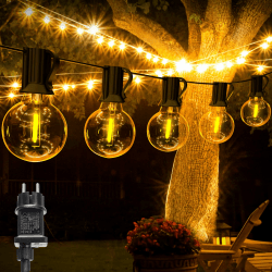 LED Lichterkette Außen Strom, 10M Dimmbar Timer Outdoor Lichterkette 🌟🏡🎉