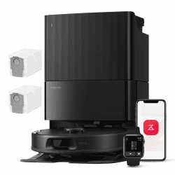 🤖🧹 Roborock QV 35A-Set Saugroboter mit Wischfunktion | 8000Pa | Anti-Verfilzungs-Seitenbürste