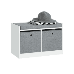 🌟 SoBuy FSR65-K-DG Sitzkommode Sitzbank mit Stauraum 🌟