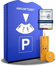 🚗🛵 ROBBX® Parkscheibe mit Eiskratzer für Auto und Motorrad | Multifunktionales Allroundtalent!