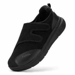 FitVille Diabetiker Schuhe Herren Extra Weite Einstellbar Walking Schuhe für Fußschwellung 😊👟