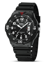 HANPOSH Herren Uhr Männer Analog Quarz Uhr 50M wasserdicht ⌚