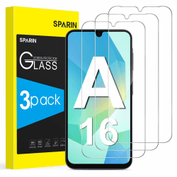 📱 SPARIN 3 Stück Panzer Schutz Glas für Samsung Galaxy A16 4G/5G, 6,7 Zoll, HD Displayschutzfolie, 9H Härte, Kratzfest