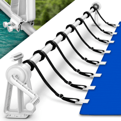 tillvex Pool Aufroller Premium 1,05-6,15 m 🏊‍♂️ | Aufrollsystem für Solarplane ☀️
