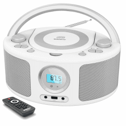 🎵 WISCENT Tragbares CD Radio mit Bluetooth und FM-Radio 📻