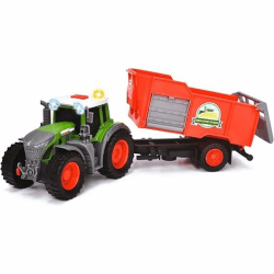🚜🌾 Dickie Toys - Fendt Traktor mit Anhänger (26 cm) - Traktor-Spielzeug für Kinder ab 3 Jahren 🌾🚜