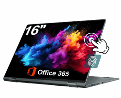 🌟 Super Angebot! Jumper 16 Zoll 2-in-1 Laptop mit FHD Touchscreen und 16GB DDR4 RAM 🌟