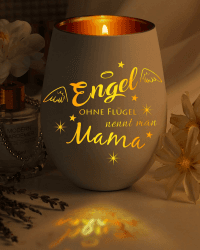 Muttertag Windlicht mit Gravur - Ideales Geschenk für Mama 🎁