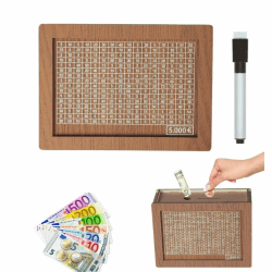 Rismise Cash Saver Box Holzspardose mit Zähler 🐷💰 - Holzgeldaufbewahrungsbank
