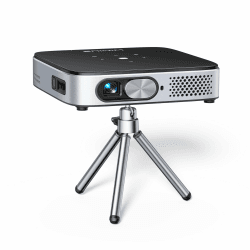 Mini Beamer, Android 11.0 DLP Ultrakurzdistanz Smart Beamer mit Akku, WiFi6 Bluetooth