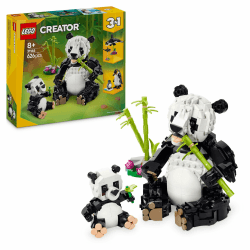 LEGO Creator 3in1 Wilde Tiere: Pandafamilie - Ostergeschenke für Mädchen und Jungen ab 8 Jahren