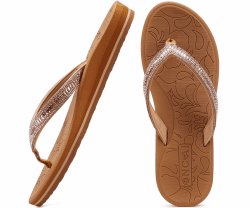 Damen Zehentrenner Flip Flops mit Glitter 😍🌟