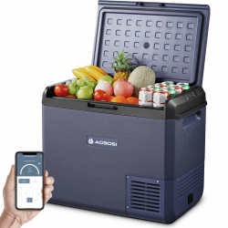 AAOBOSI Kompressor Kühlbox, 60L Auto Kühlbox 12V 230V 🌞🚗🏞️