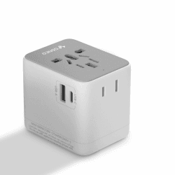 🔌 GONEO Reiseadapter Weltweit Universalstecker mit 2 USB und AC Steckdose