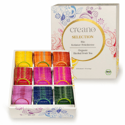 🌿🍓 Creano Bio Früchtetee Kräutertee Geschenkset - 90 Bio-Teebeutel in 9 traumhaften Sorten - 180g 🍵