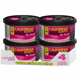 🌸 California Car Scents CCS-446TR Lufterfrischer „Coronado Cherry“, 4 Stück 🍒